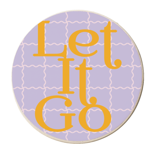Let It Go - personalised beer coaster by Daniela di Niro