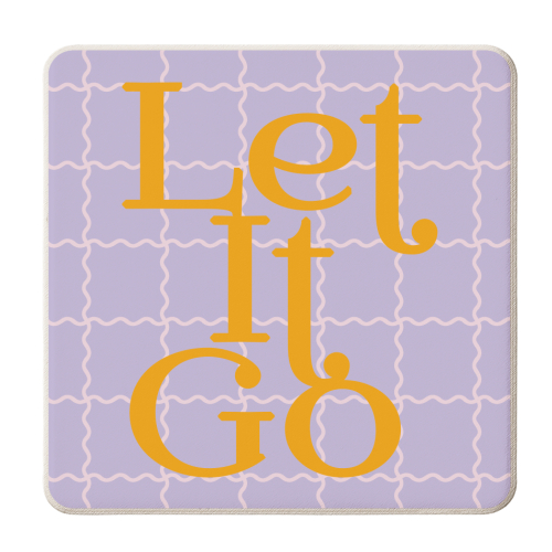 Let It Go - personalised beer coaster by Daniela di Niro