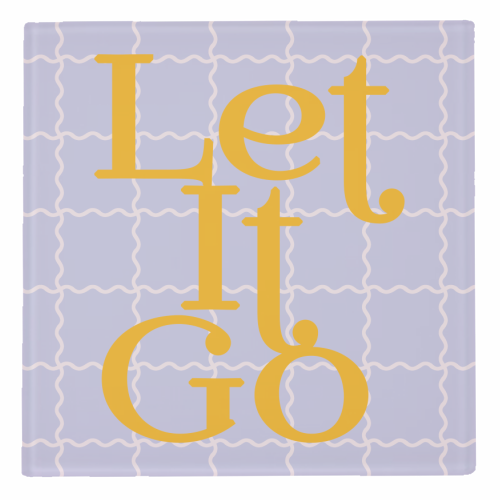 Let It Go - personalised beer coaster by Daniela di Niro