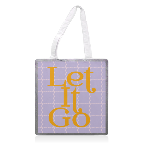 Let It Go - printed canvas tote bag by Daniela di Niro