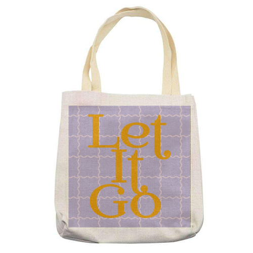 Let It Go - printed canvas tote bag by Daniela di Niro