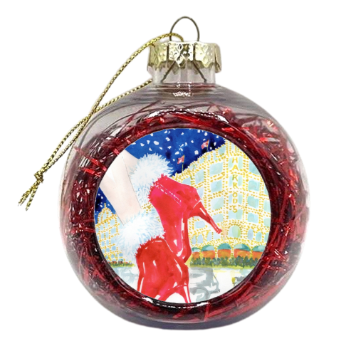 Let It Snow 1 - xmas bauble by Jax Barrett