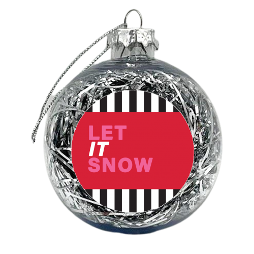 Let it snow - xmas bauble by The Boy and the Bear