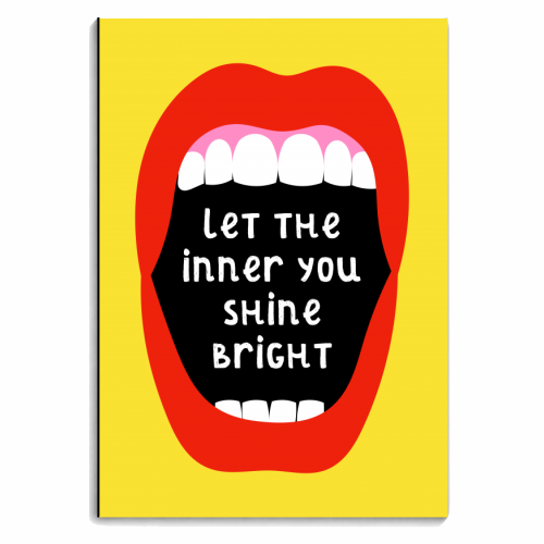 Let The Inner You Shine Bright - personalised A4, A5, A6 notebook by Adam Regester