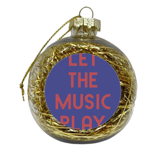 Let the music play - xmas bauble by Ohkimiko