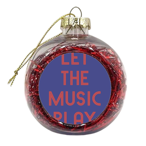 Let the music play - xmas bauble by Ohkimiko