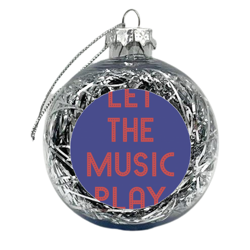 Let the music play - xmas bauble by Ohkimiko
