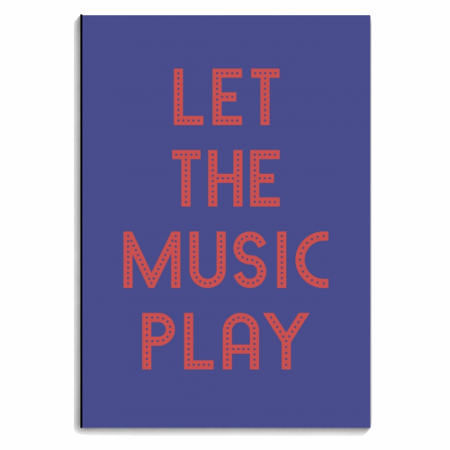 Let the music play - personalised A4, A5, A6 notebook by Ohkimiko