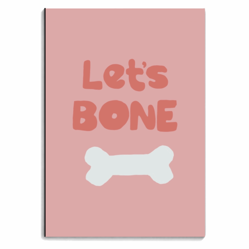 Let's Bone - personalised A4, A5, A6 notebook by Giddy Kipper