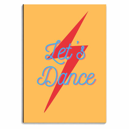 Let's dance bolt - personalised A4, A5, A6 notebook by Proper Job Studio