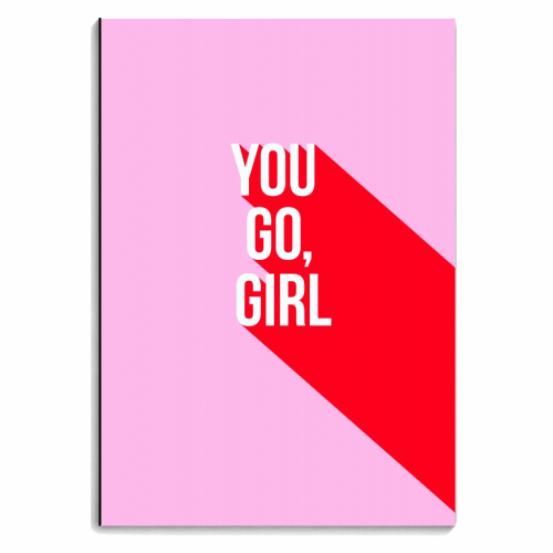 Let's do this! Inspiring words - personalised A4, A5, A6 notebook by Dominique Vari