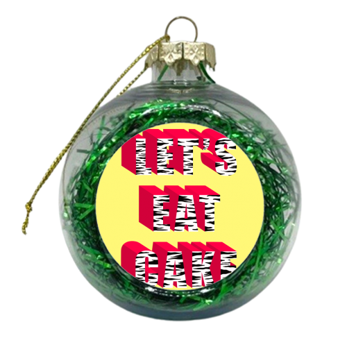 Let's Eat Cake - xmas bauble by Pink and Pip