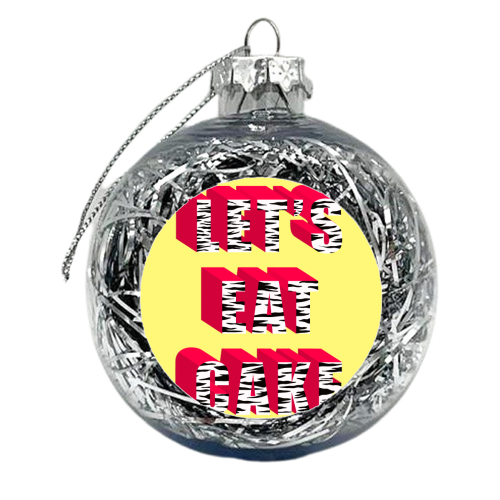 Let's Eat Cake - xmas bauble by Pink and Pip