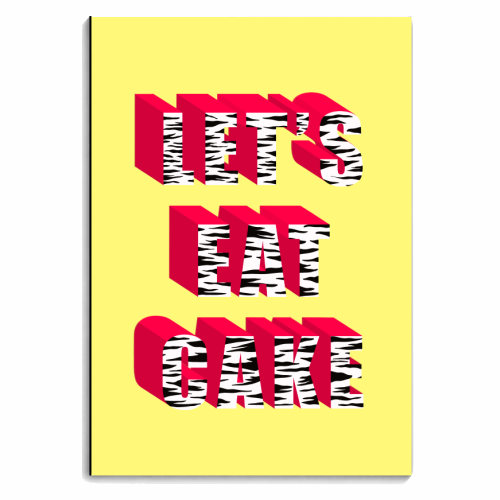 Let's Eat Cake - personalised A4, A5, A6 notebook by Pink and Pip
