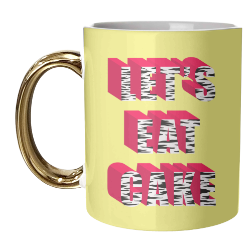 Let's Eat Cake - unique mug by Pink and Pip