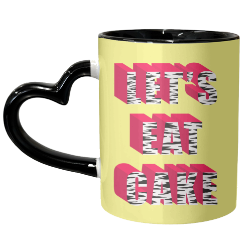 Let's Eat Cake - unique mug by Pink and Pip