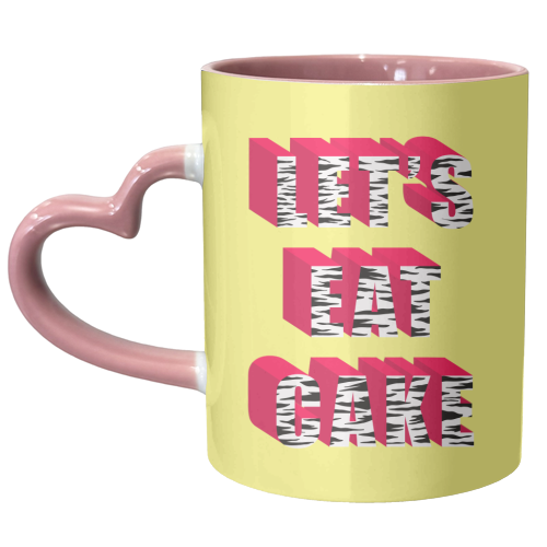 Let's Eat Cake - unique mug by Pink and Pip