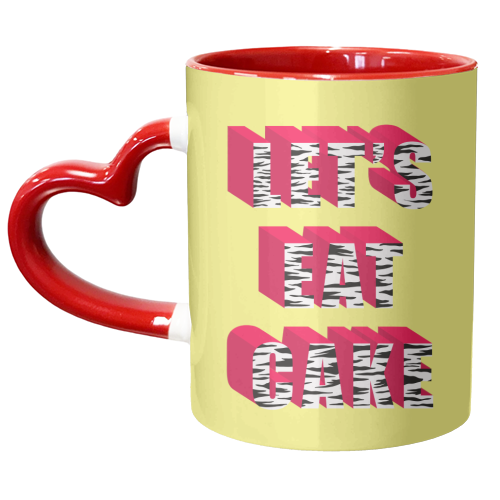 Let's Eat Cake - unique mug by Pink and Pip