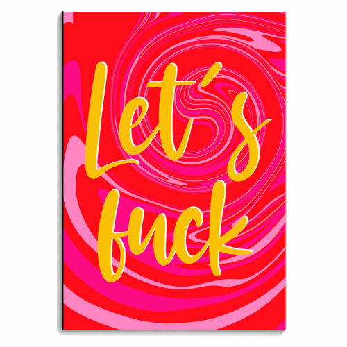 Let's Fuck - personalised A4, A5, A6 notebook by Lisa Wardle