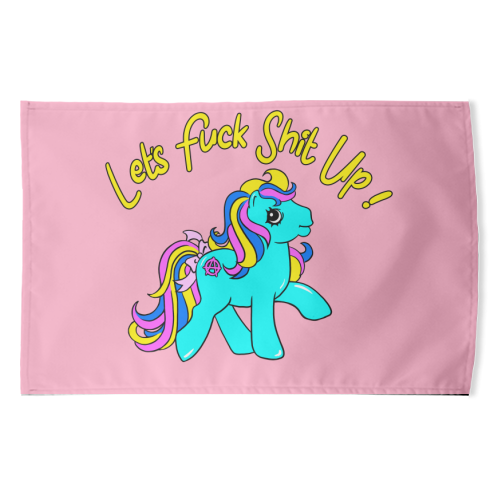 Let's Fuck Shit Up! - funny tea towel by Bite Your Granny