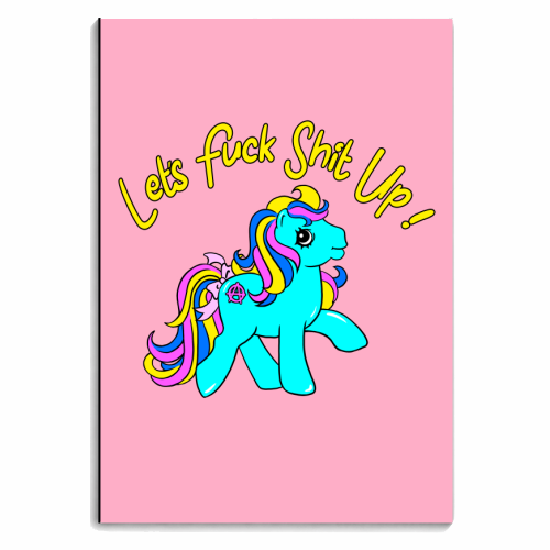 Let's Fuck Shit Up! - personalised A4, A5, A6 notebook by Bite Your Granny