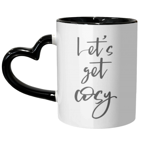 Let's get cosy - unique mug by wordup