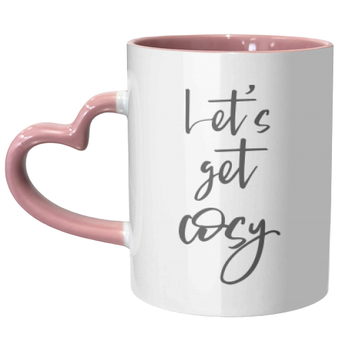 Let's get cosy - unique mug by wordup