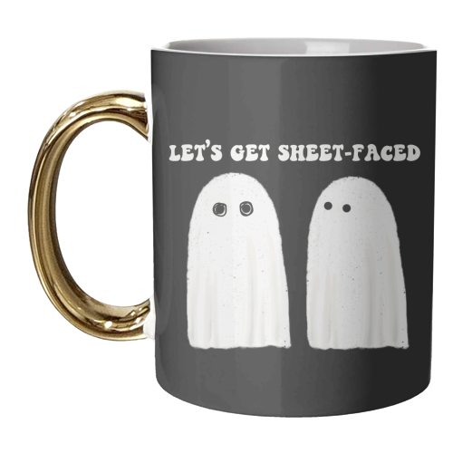 Let's Get Sheet-faced - unique mug by Giddy Kipper