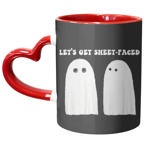 Let's Get Sheet-faced - unique mug by Giddy Kipper