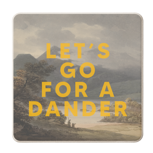 Let's Go For A Dander - personalised beer coaster by The 13 Prints