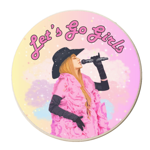 Let's Go Girls! - personalised beer coaster by DOLLY WOLFE