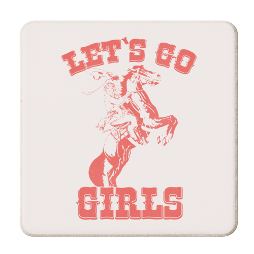 Let's Go Girls! - personalised beer coaster by Pink and Pip