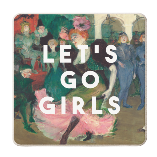 Let's Go Girls - personalised beer coaster by The 13 Prints