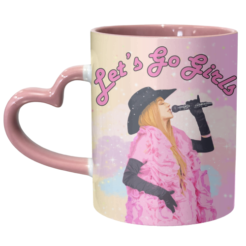 Let's Go Girls! - unique mug by DOLLY WOLFE