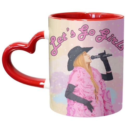 Let's Go Girls! - unique mug by DOLLY WOLFE
