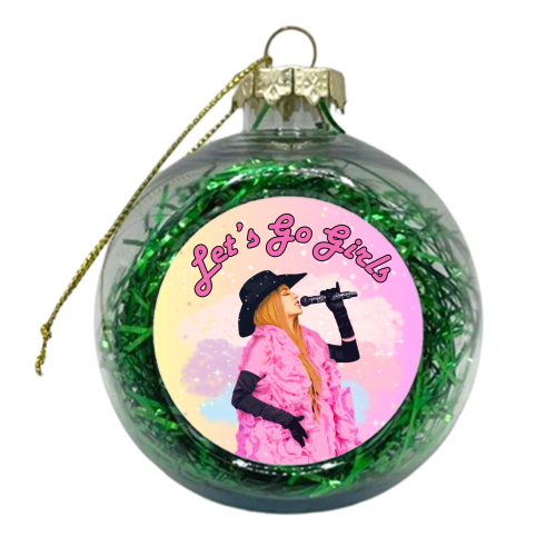 Let's Go Girls! - xmas bauble by DOLLY WOLFE