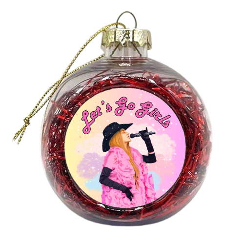 Let's Go Girls! - xmas bauble by DOLLY WOLFE