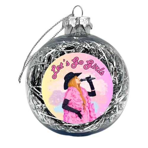 Let's Go Girls! - xmas bauble by DOLLY WOLFE