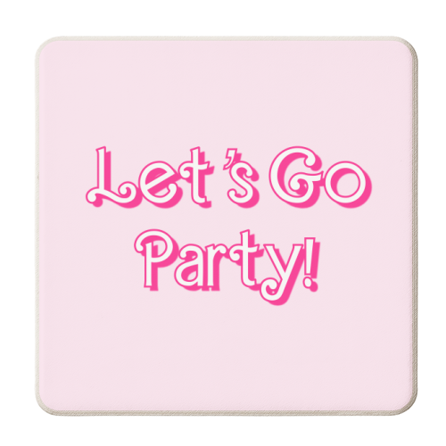 Let's Go Party! - personalised beer coaster by Adam Regester