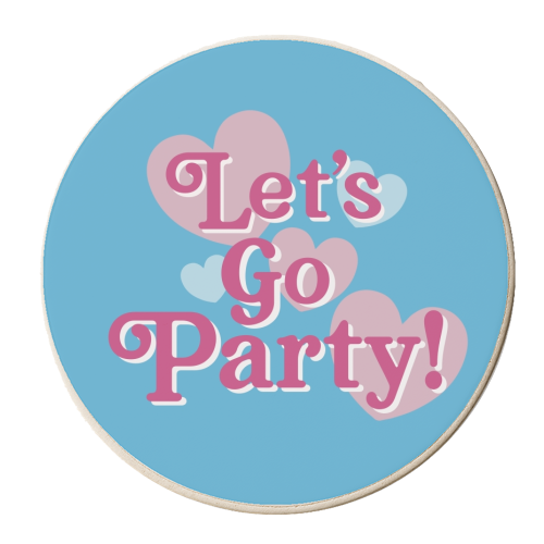 Let's Go Party! - personalised beer coaster by Giddy Kipper