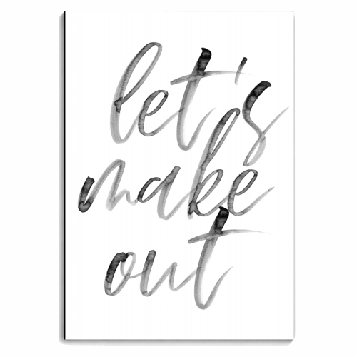 Let's Make Out Watercolor Script - personalised A4, A5, A6 notebook by Toni Scott