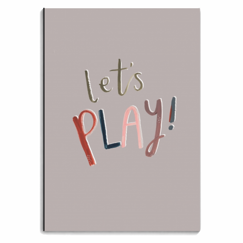let's play - personalised A4, A5, A6 notebook by lauradidthis