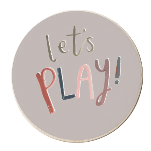 let's play - personalised beer coaster by lauradidthis