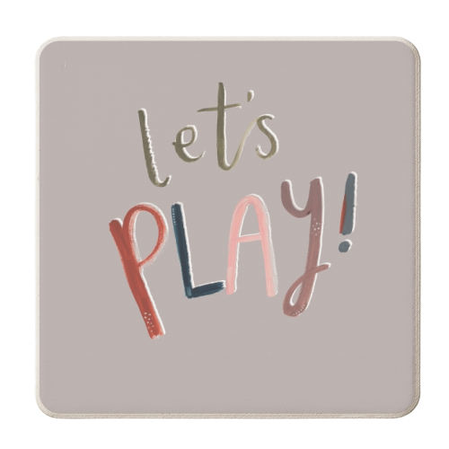 let's play - personalised beer coaster by lauradidthis