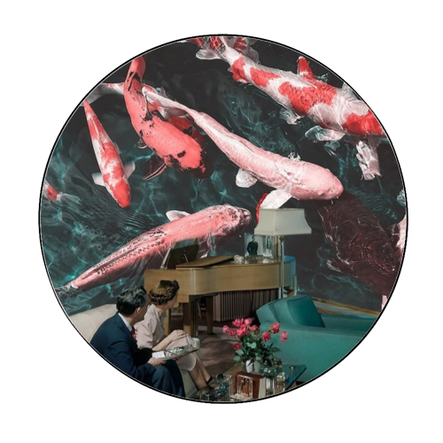 Let's pretend - Circle Sticker by Antonieta