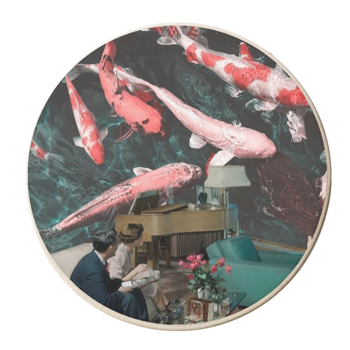 Let's pretend - personalised beer coaster by Antonieta