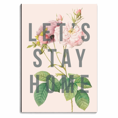 Let's Stay Home - personalised A4, A5, A6 notebook by The 13 Prints