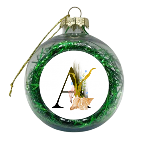 letter A - xmas bauble by Anastasios Konstantinidis