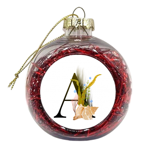 letter A - xmas bauble by Anastasios Konstantinidis