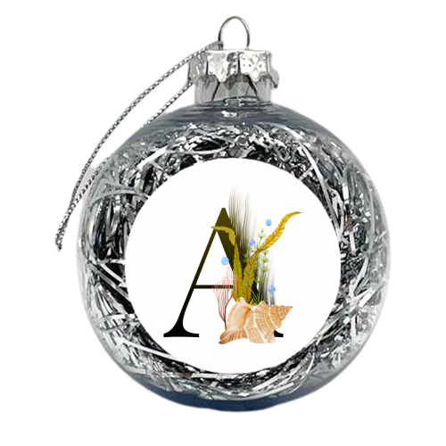 letter A - xmas bauble by Anastasios Konstantinidis
